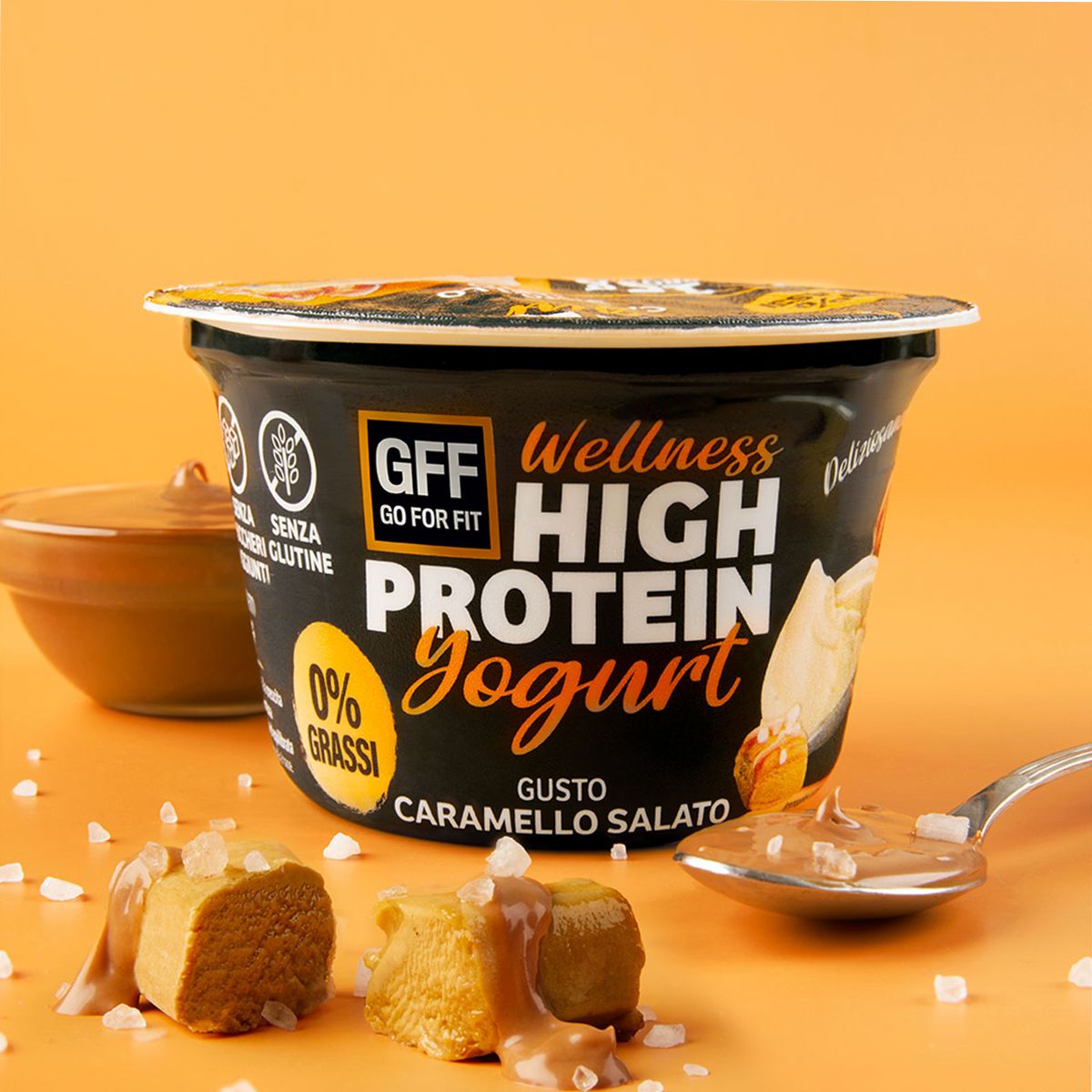 Yogurt Proteico al Caramello Salato GFF Yogurt High Protein