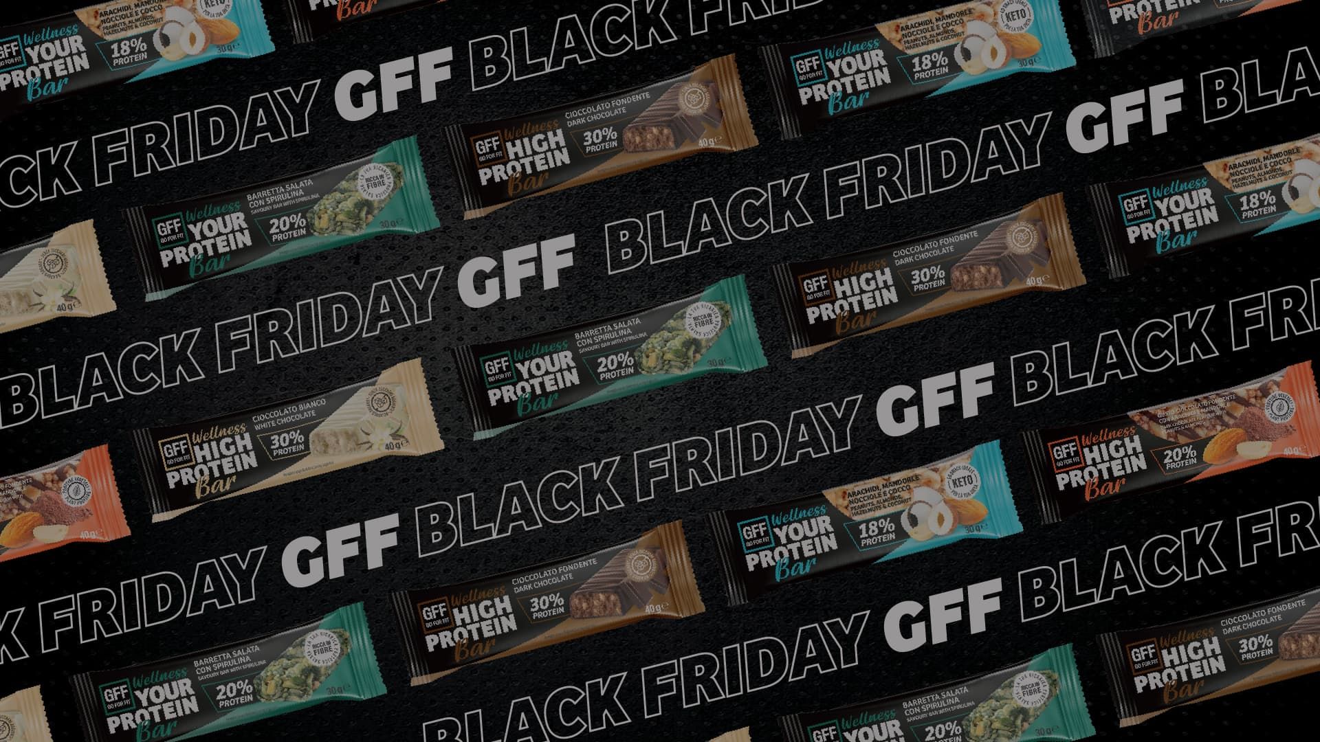 Immagine di sfondo promozionale GFF - GoForFit Black Friday