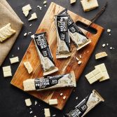 Barretta proteica al cioccolato bianco 02