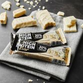 Barretta proteica al cioccolato bianco 01