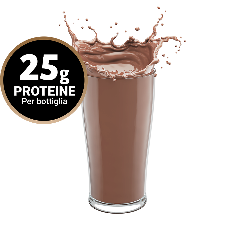 drink proteico cacao go for fit bevanda proteica con 25 grammi di proteine per bottiglia