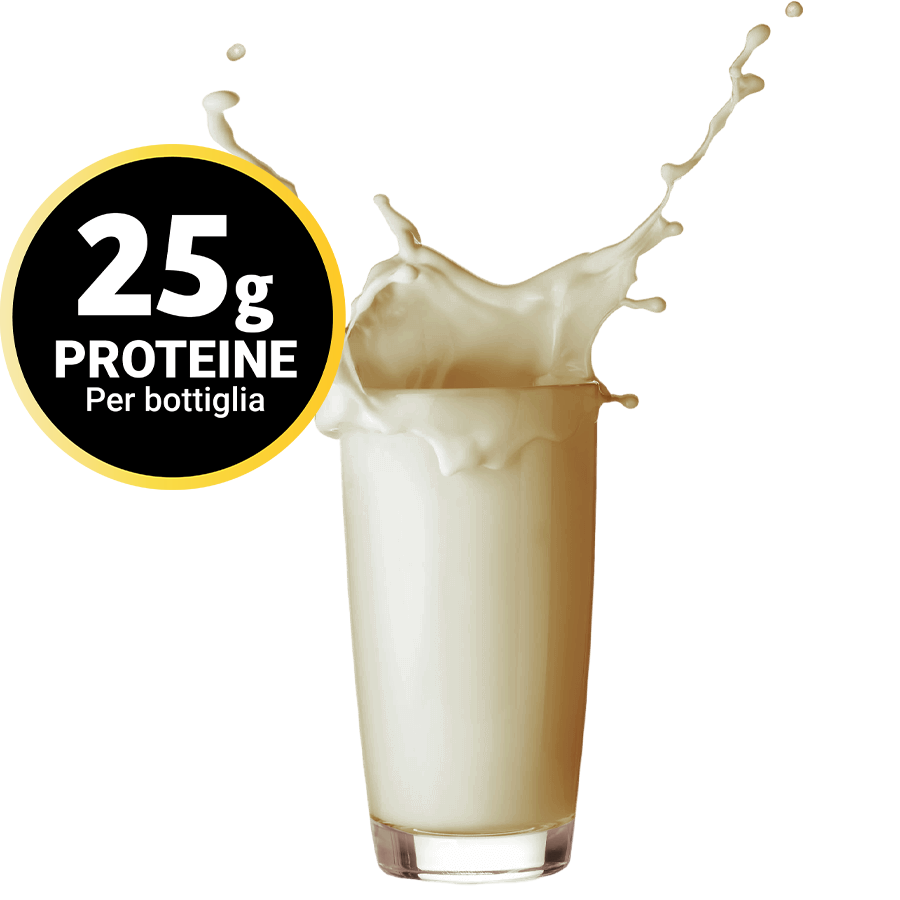 drink proteico go for fit con 25 grammi di proteine per bottiglia